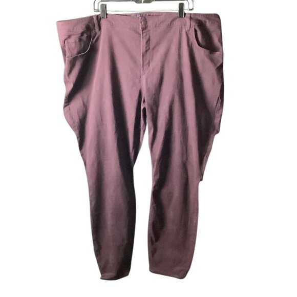 Old Navy Rockstar Mid-Rise Pants Womens Size 28 Plus Reg Purple Stretchy Skinny - Picture 13 of 16